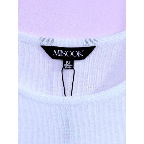 Misook Acrylic Knit Dress in White Size Petite Small - Picture 5 of 7